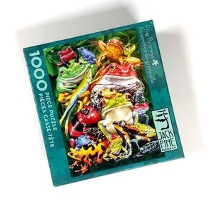 Frog Business 1000 Piece Jigsaw Puzzle by Jack Pine Complete Small Box